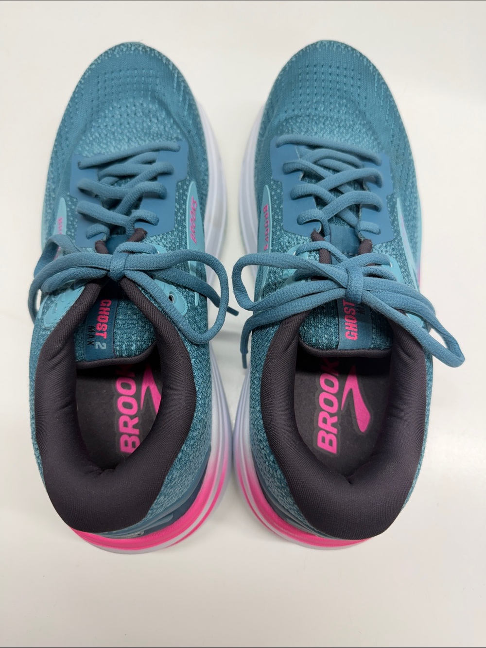 Brooks Ghost Max 2 Sneakers Running Lace Up Athletic Shoes Blue Women’s Size 9.5 - Picture 6 of 11
